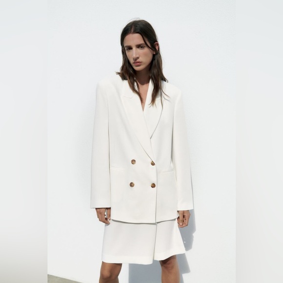 Zara white blazer size small new with tags - Picture 1 of 3